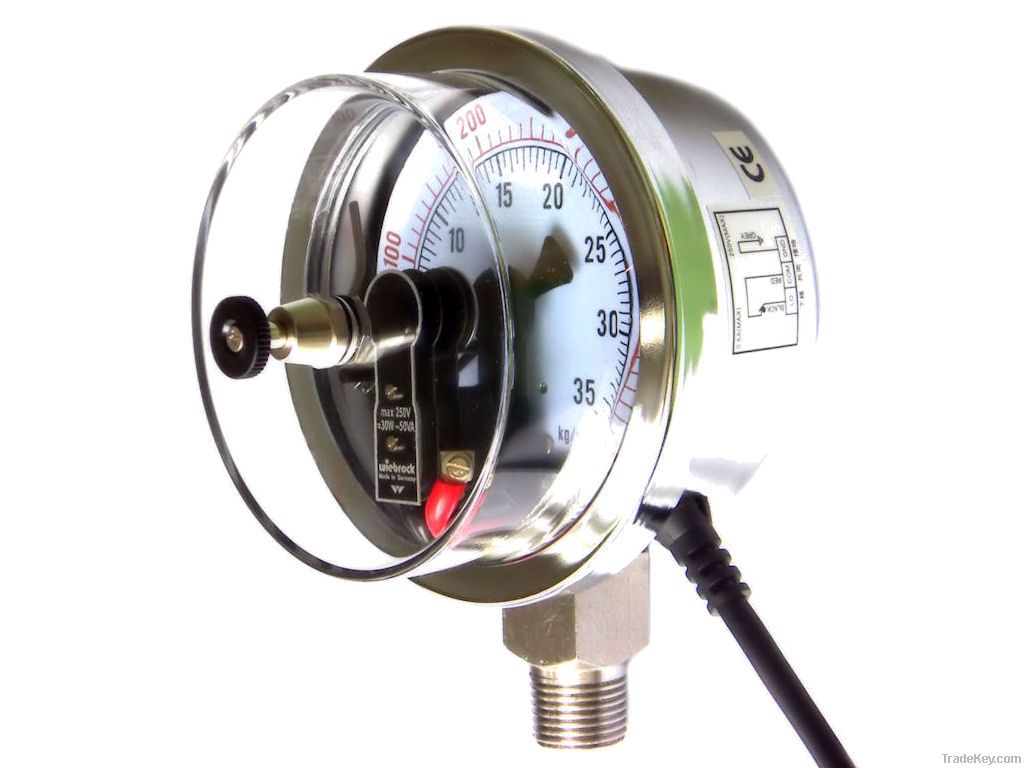 Electrical Contact Gauges, Pressure Gauge with Electrical Contact