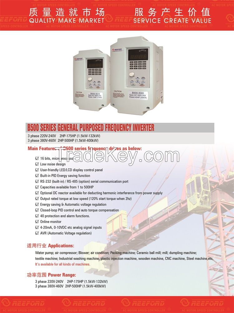 B500 series general purposed frequency inverter