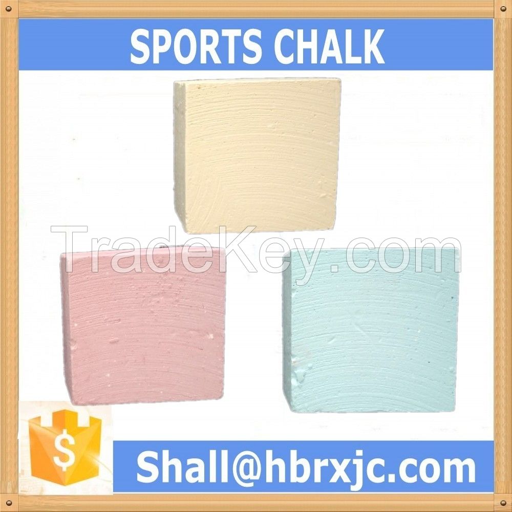 colorful gym chalk for climbing, weight lifting