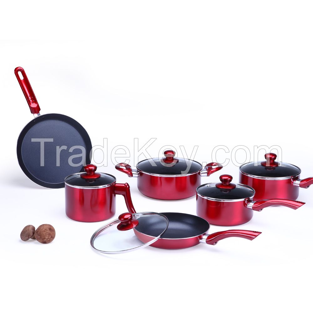 Pressed aluminum cookware set