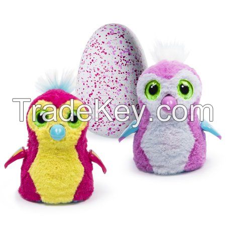 Hatchimals Hatching Egg Penguala by Spin Master - Pink/Red