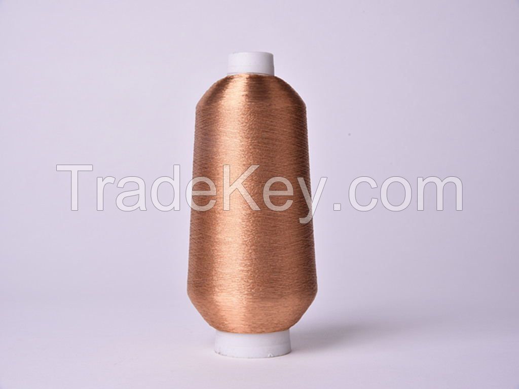   copper color  Ms type metallic yarn  for embroidery