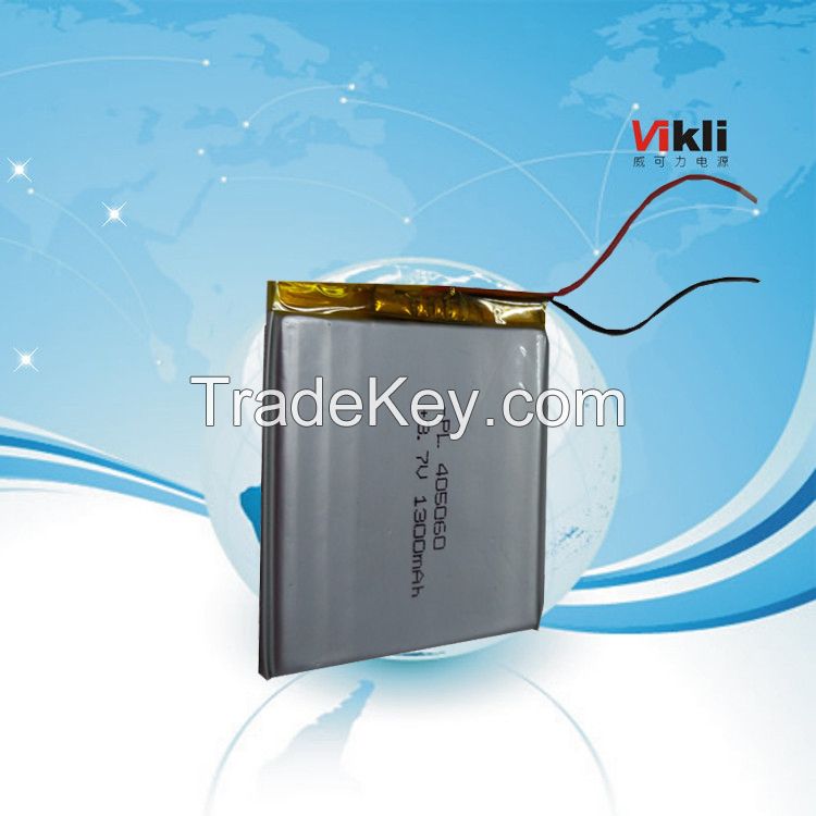 Li-polymer battery 3.7V 1300MAH 405060