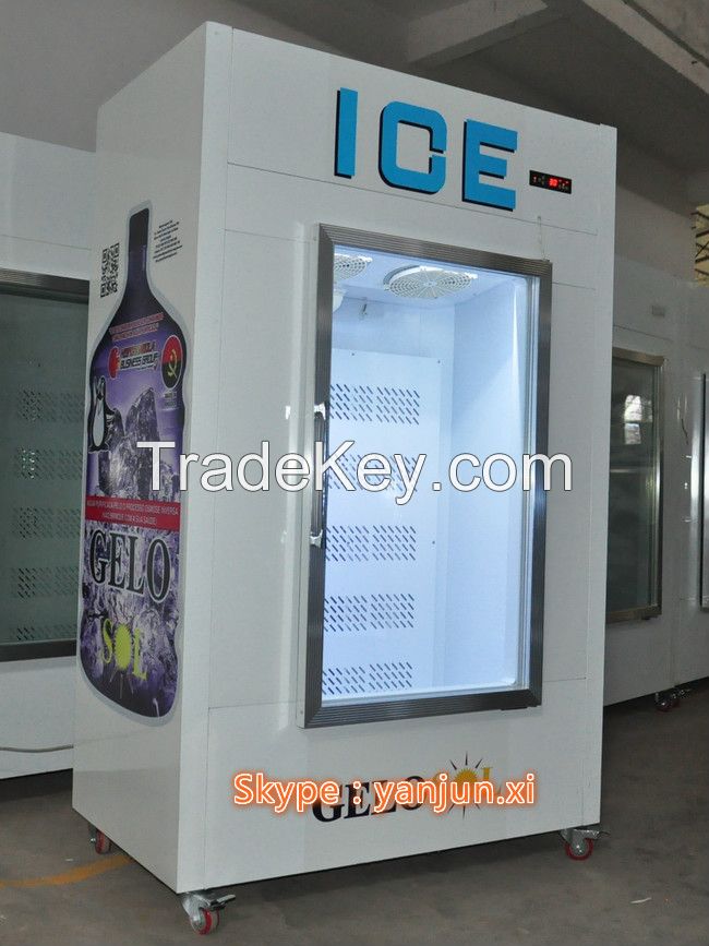 Glass door ice storage bin DC-420