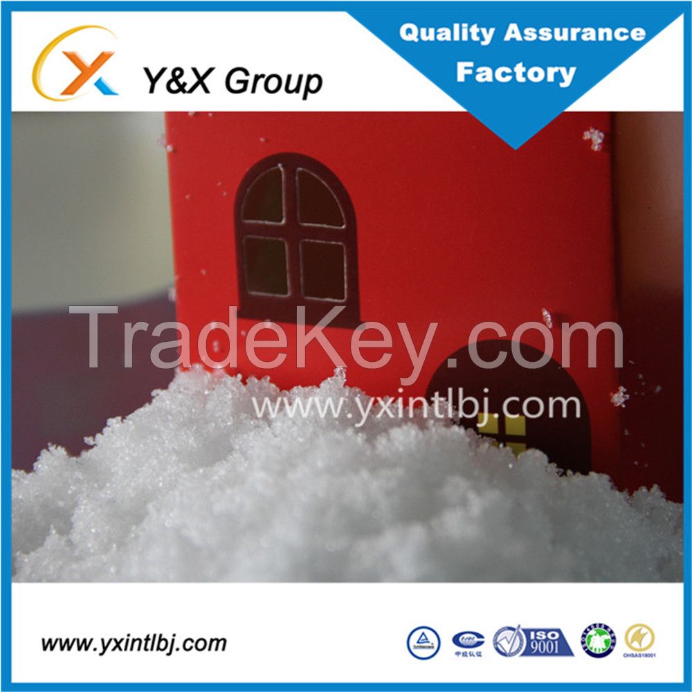 Christmas decorations artificial snow