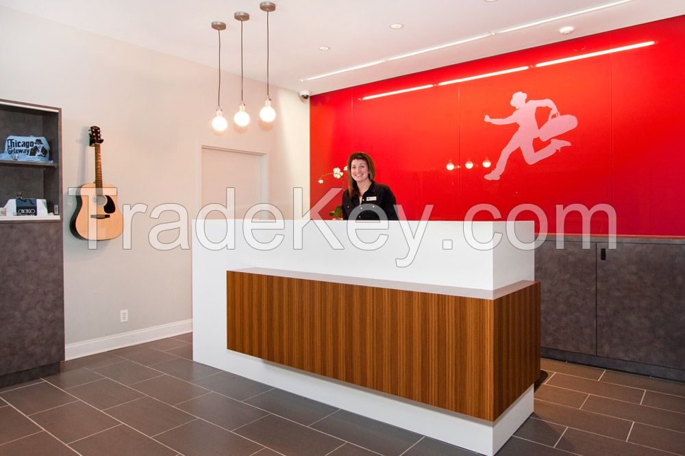 2016 New Design Modern Reception Desk Counter For Hotel