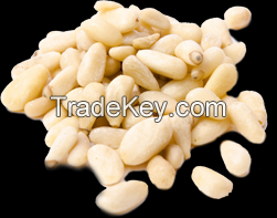 Peeled pine nuts from Siberia