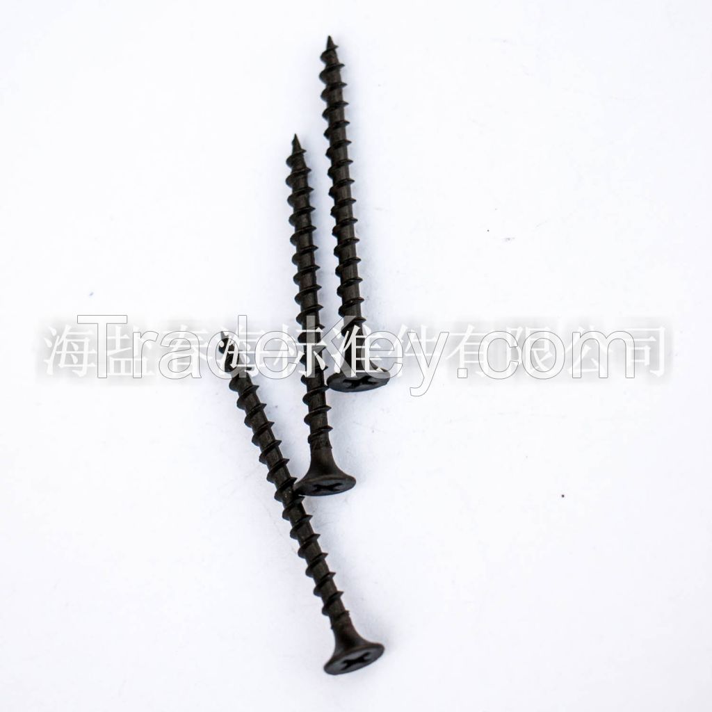 Drywall Screw Bugle Head Black/Gray Phosphtated Coarse Thread