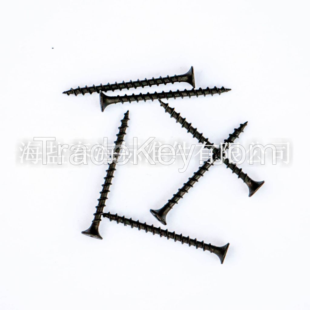 Drywall Screw Bugle Head Black/Gray Phosphtated Coarse Thread