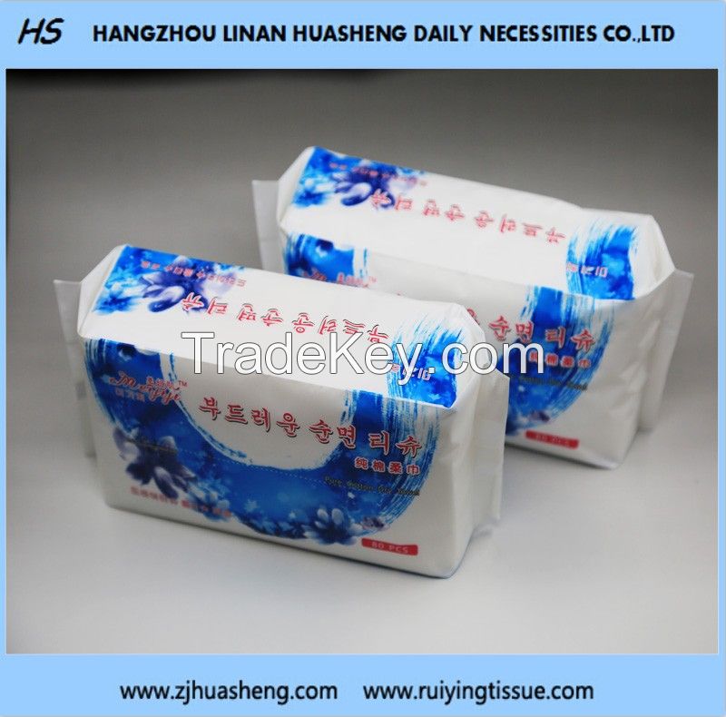 Disposable Cotton Facial Tissue