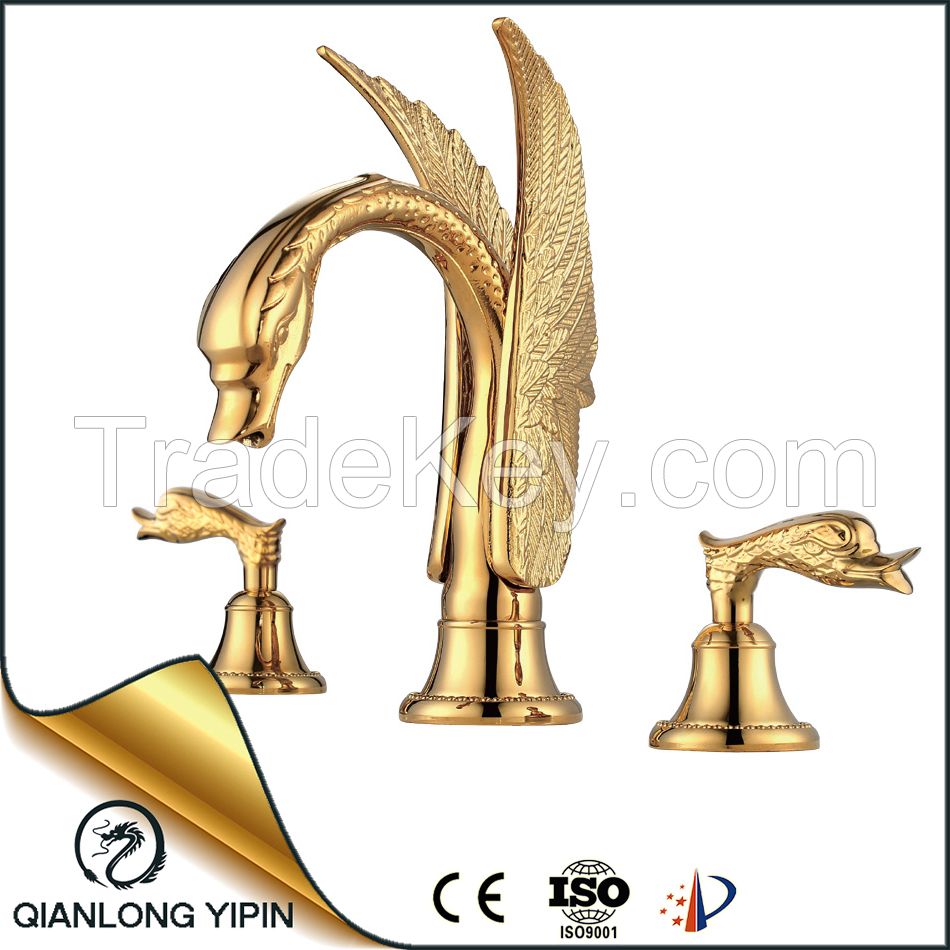 Luxury brass sanitary ware big and small size basin faucet