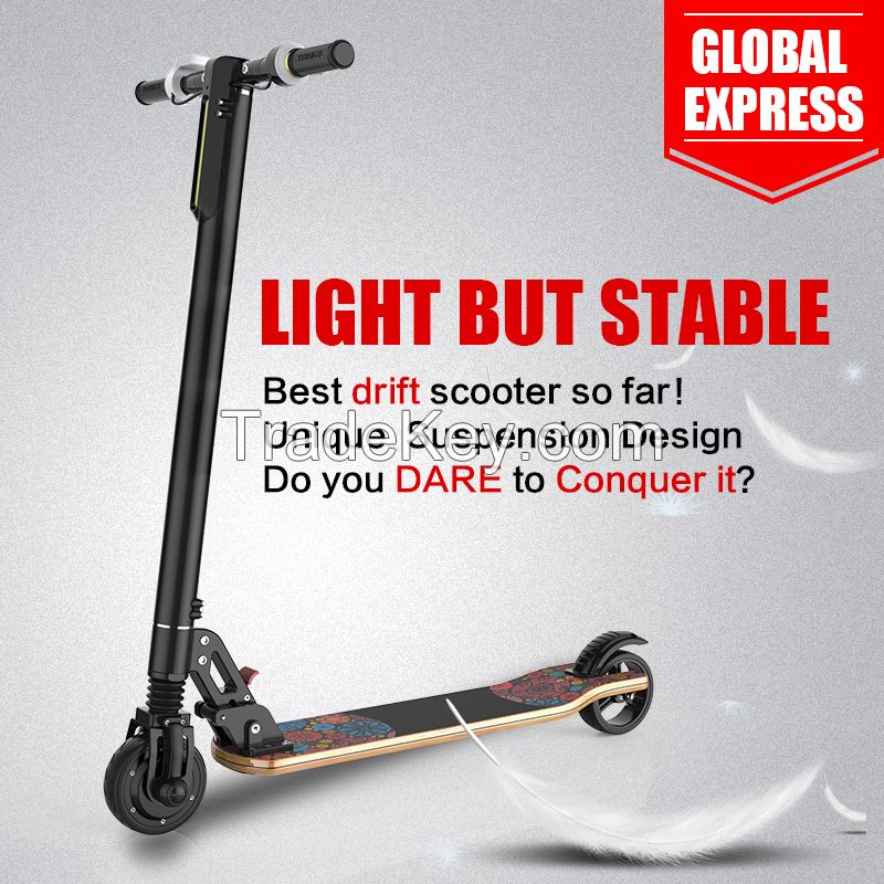 electric scooter light foldable two wheel electric scooter suspension