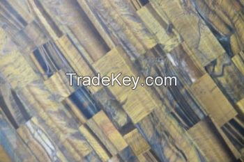 Marble tiger's eye stone board table top