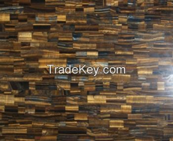 Marble tiger's eye stone board table top