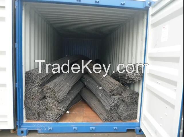 hot rolled deformed steel rebar in coil by Container