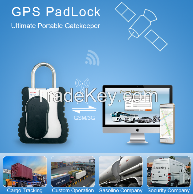 Padlock high security with GPS system