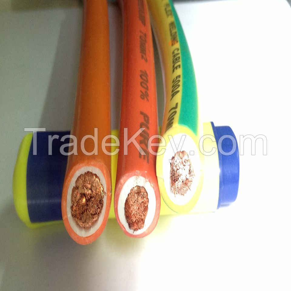 Flexible Multi Stranded Double Rubber Insulated flexible Welding Cable