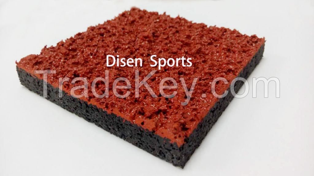 Permeable athletic track polyurethane synthetic rubber running track with low cost in China