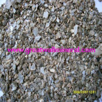 golden raw crude vermiculite