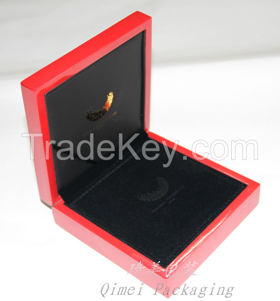 Custom wooden watch box wooden jewelry box wooden coin box with high glossy finish lacquer