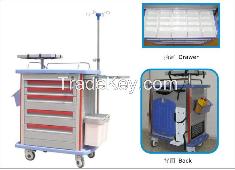 ABS Emergency medical care trolley 