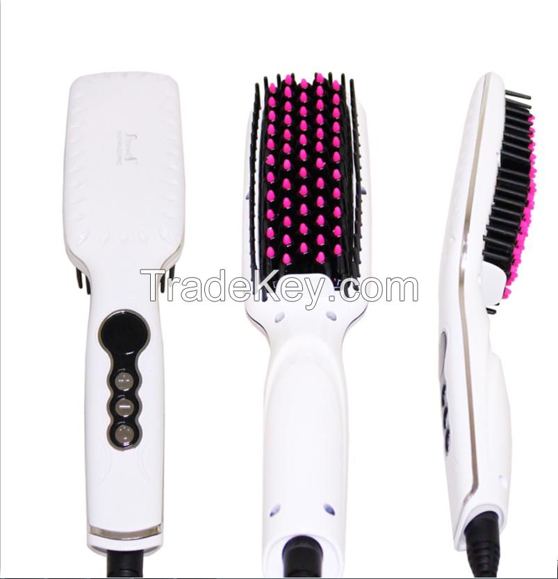 Hair Care Showliss Hair Straightening Ceramic Brush LED Display Temperature Control