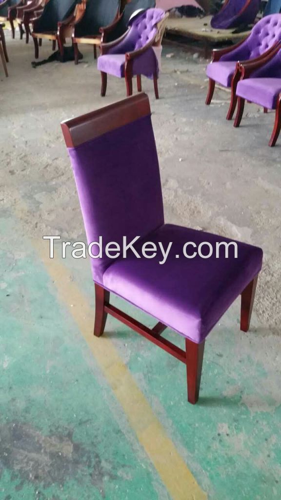 Popular New design louis antique dining chair in hotel dining furniture