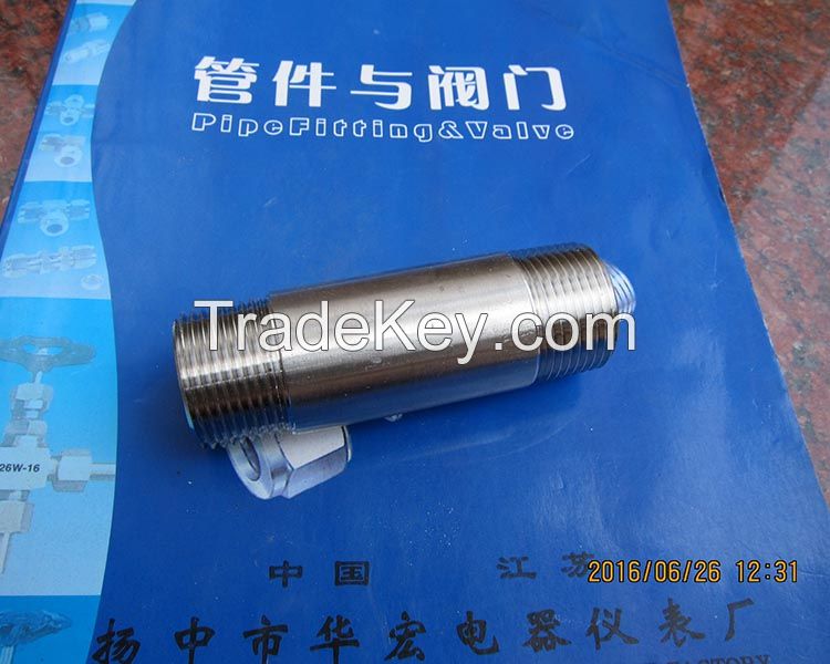 stainless steel male thread nipple