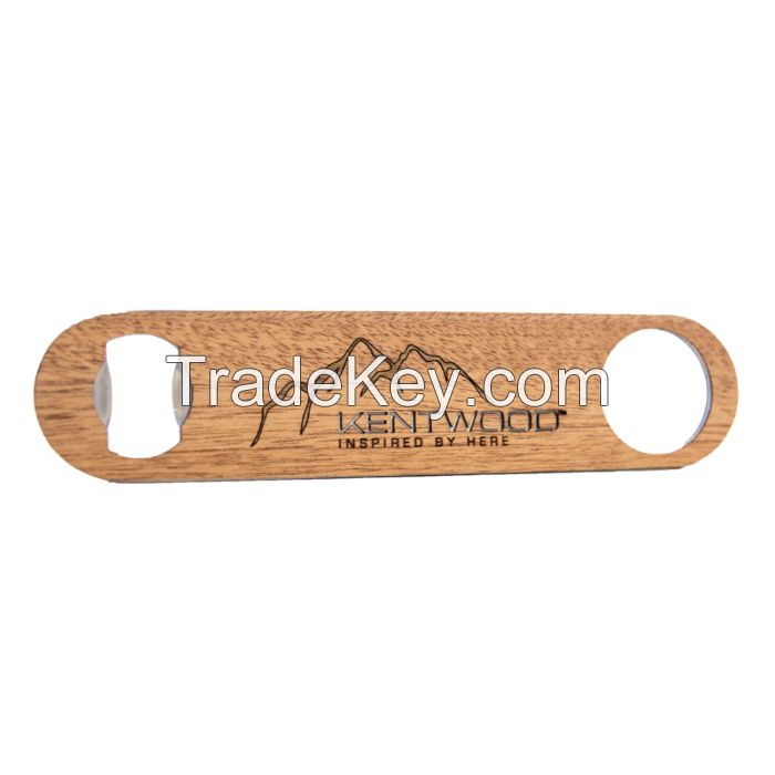 sedex factory supply Stainless Steel Bottle Opener with wood handle