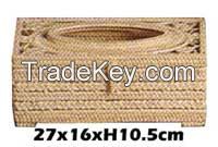 Authentic traiditional style Rattan Tissue box