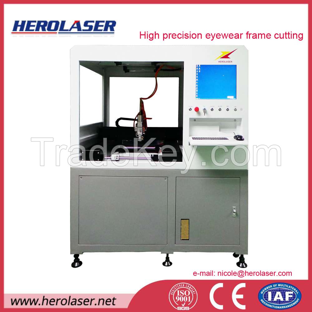 High Efficiency Paterned Eyewear Frame Fiber Laser Cutting Machine 