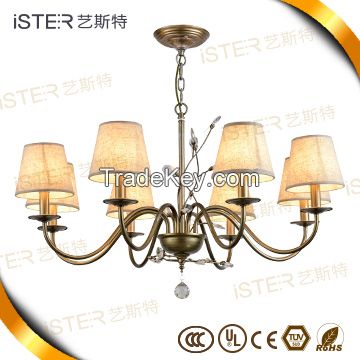 New!Chrome Metal Creative Customized 8*40W Chandelier Lighting