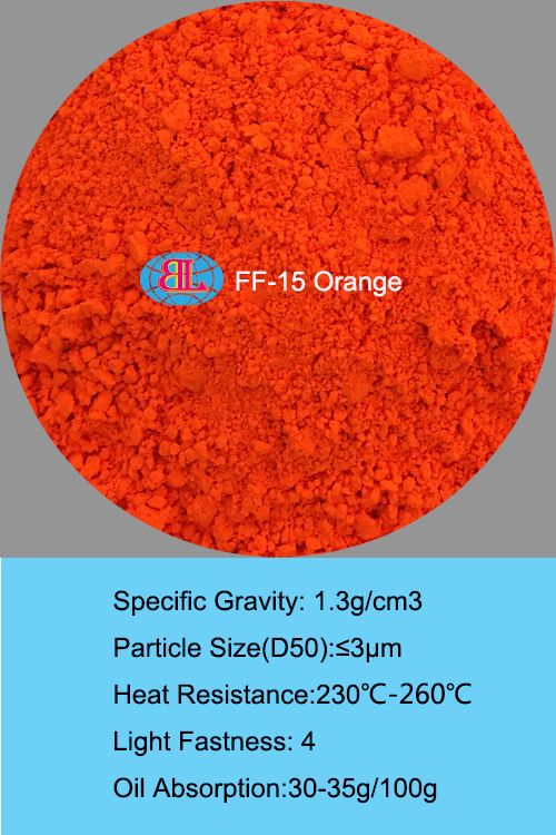 Daylight Organic Fluorescent Pigment for Rubber/Plastic-Orange series