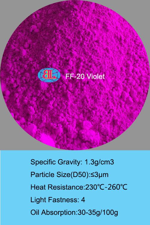 FF series Violet Fluorescent Pigment for TPU EVA painting ink PVC Rubber