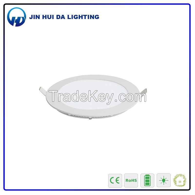 round shape good luminance AC85-265V led panel light 18w