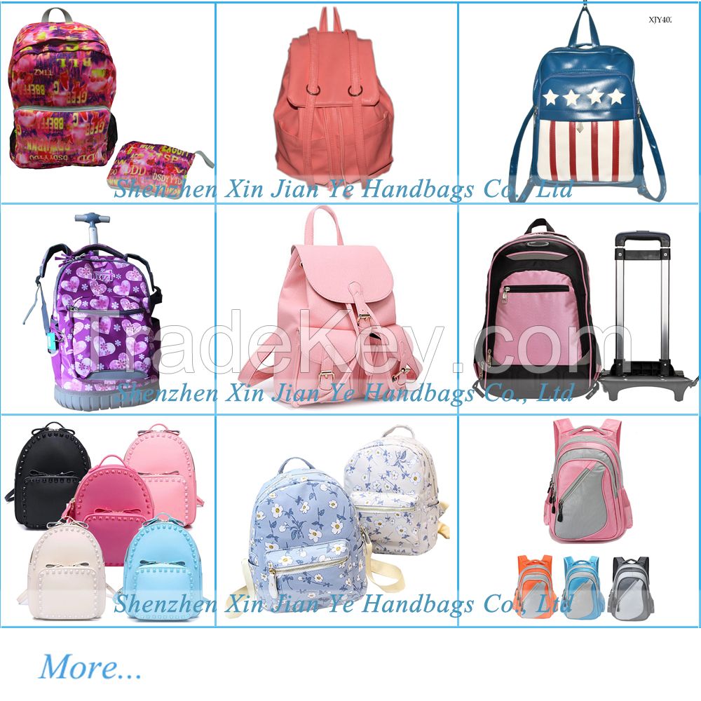 new models nylon polyester pu school bag for kids China manufacturer