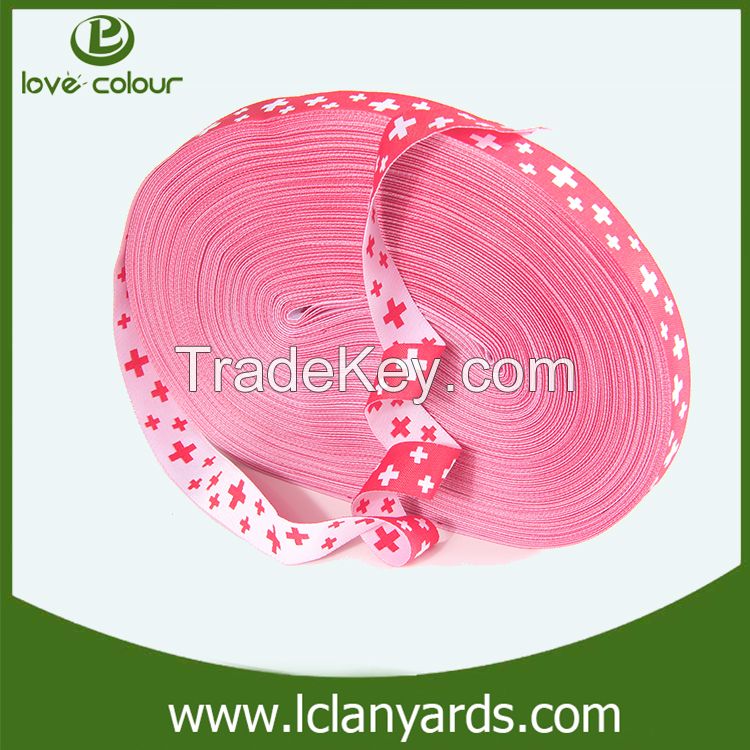 Gift package Polyester custom ribbon double face nylon webbing nice Sublimation ribbon