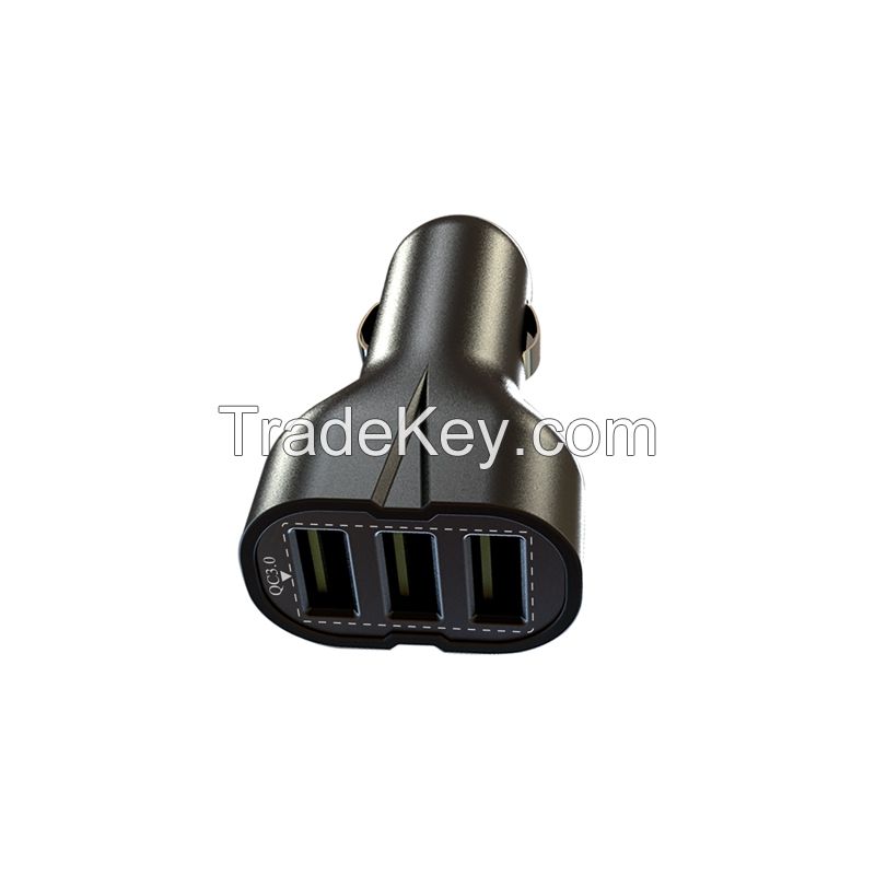 54W 9A QC3.0 quick car charger, supports IPHONE