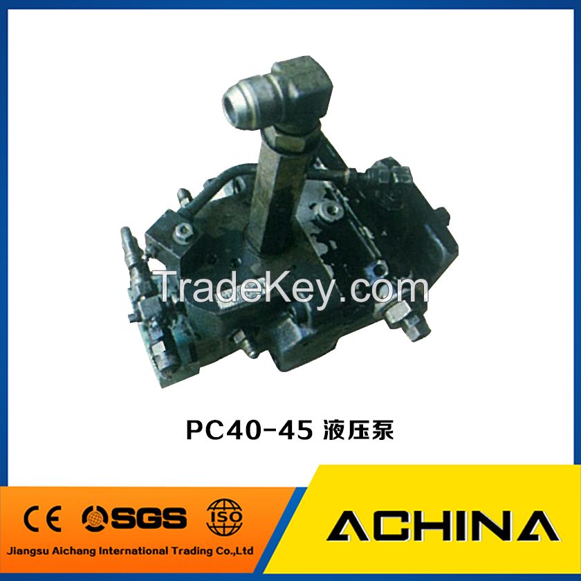 China good quality excavator hydraulic pump DH55, PC40-45,K3V112Dect.
