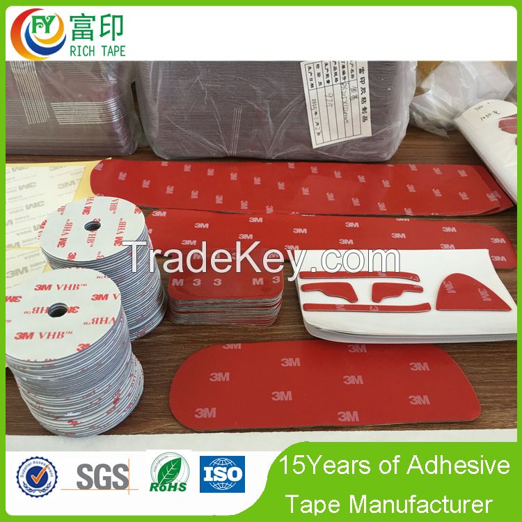 Die Cutting 3M 0.64mm Thickness White VHB Acrylic Adhesive Tape 4930