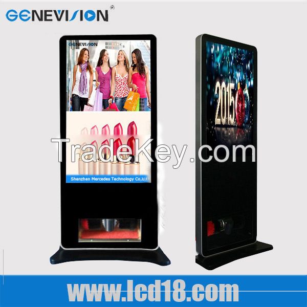 LCD advertising shoe polisher player