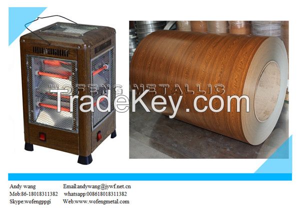 High glossy wooden grain ppgi /color coated steel 