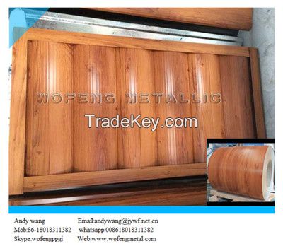 2016 new developed wooden grain color coated steel coil 