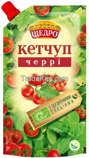 Ketchup with cherry tomatoes