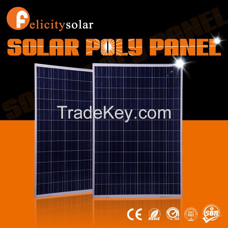 Felicitysolar high quality A grade 200w poly cheapest pv solar panel