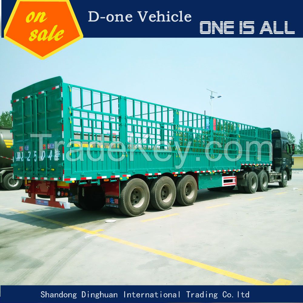 Factory price 40-60 ton cargo trailer heavy duty truck body 