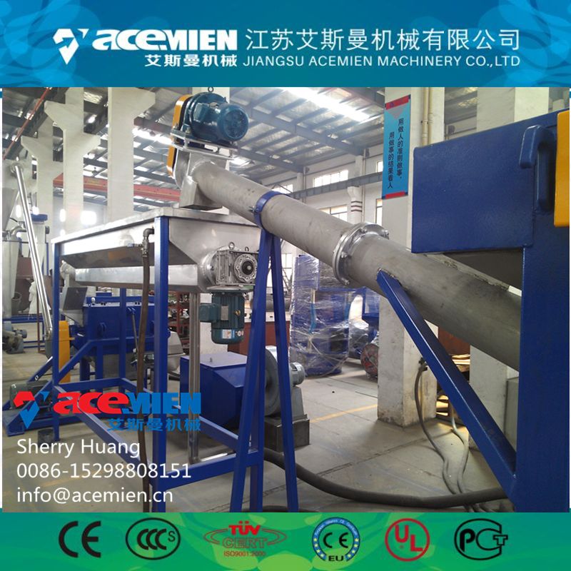 Recycled PET Plastic Washing Line / Bottle Recycling Machine Manufacture