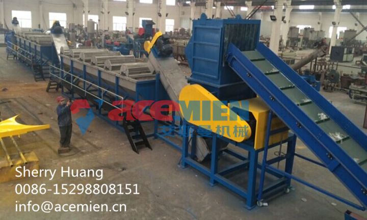 Good Quality Waste Plastic PE PP Film Bag Washing Line / Recycling Machine