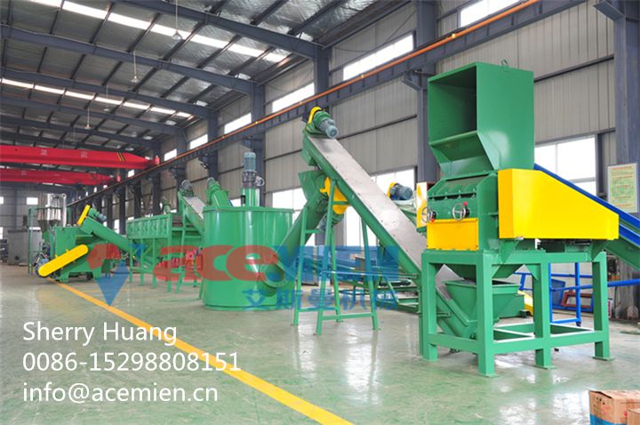 Good Quality Waste Plastic PE PP Film Bag Washing Line / Recycling Machine