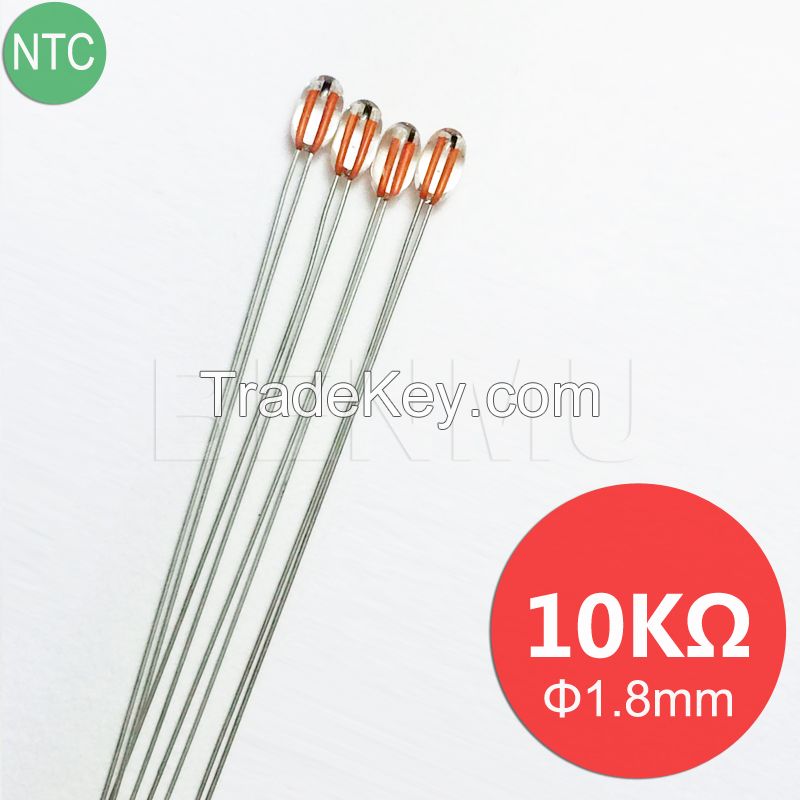 MGB18 10K 1% 3380 3435 Glass NTC Thermistor for temperature sensor in Refrigerator+Air-conditioner+Heating Cooling system